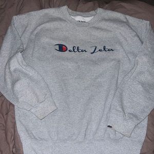 Delta Zeta Champion inspired crew neck